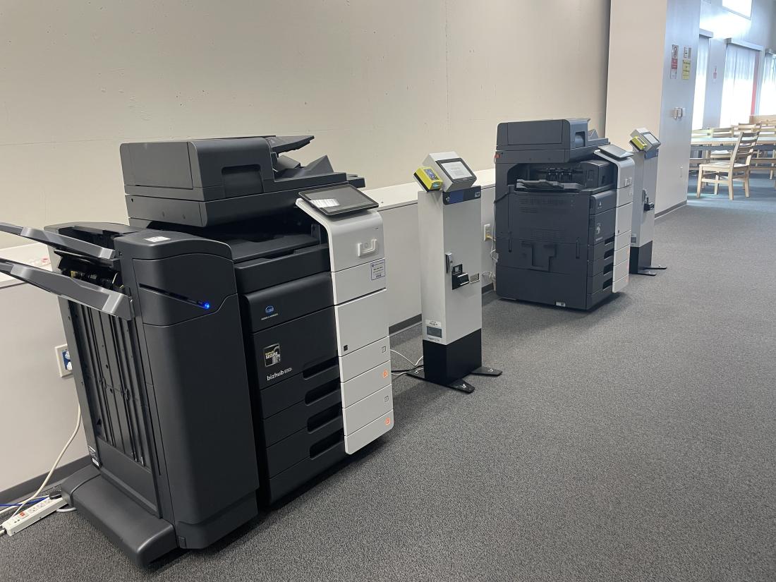 Library printer stations