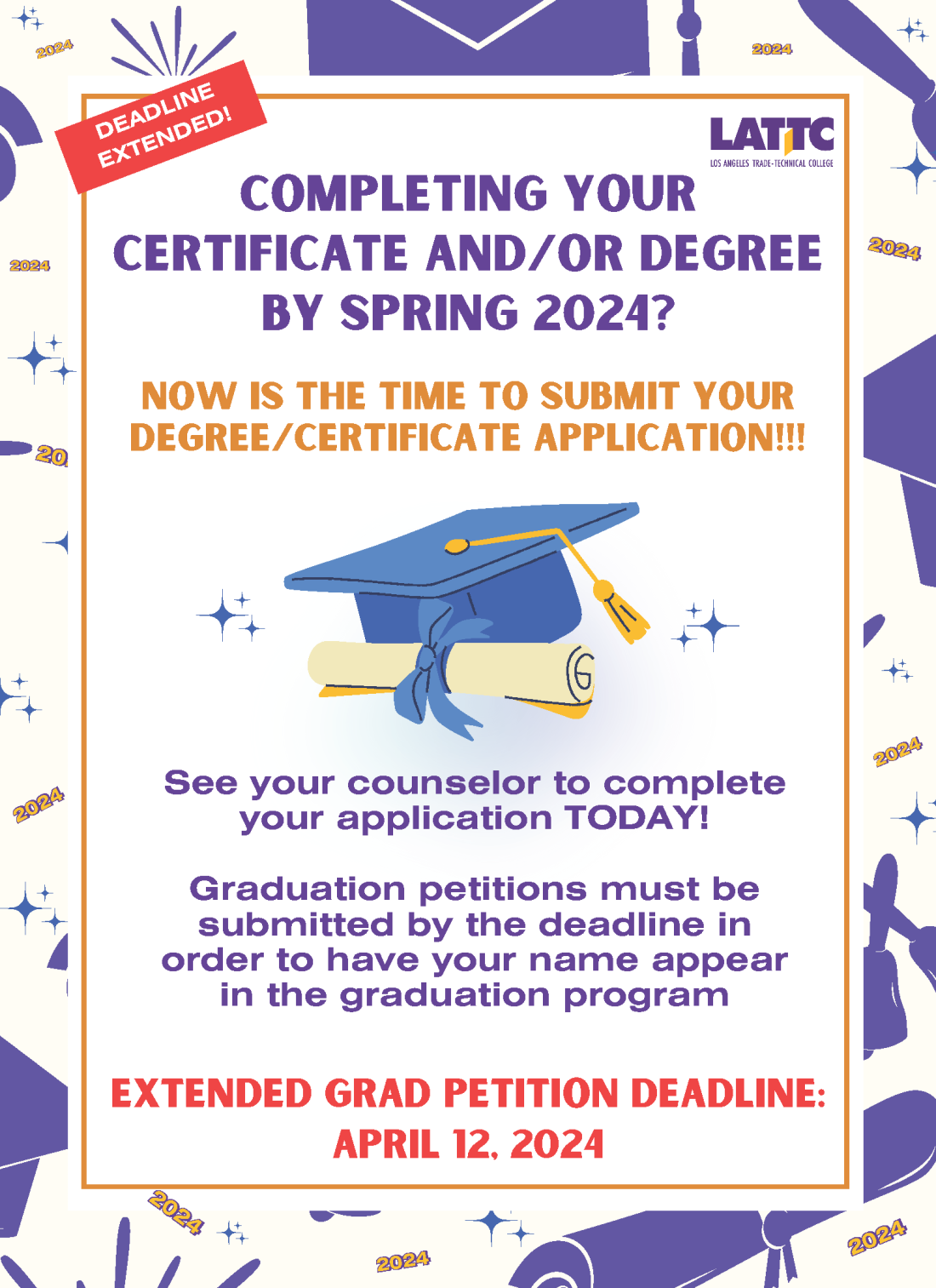 graduation petition flyer