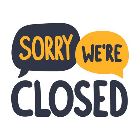 Sorry We Are Closed Image 