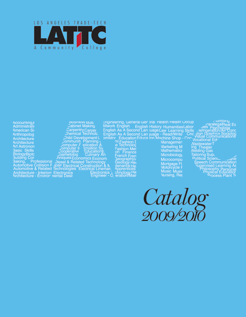 2009-2010 College Catalog Cover
