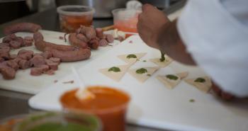 Chef Preparing Dish