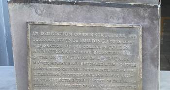 Time capsule and plaque