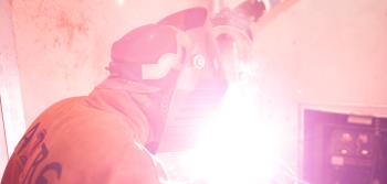 Man Welding