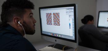 Student Designing on Computer