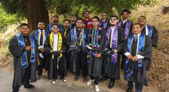 Group of smiling graduates