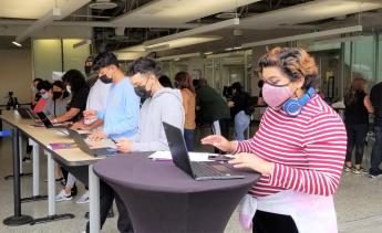 Students registering