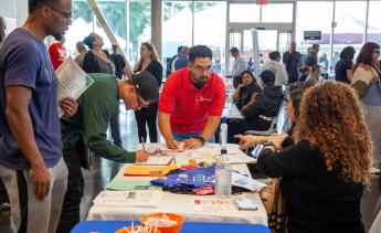 Job fair attendees