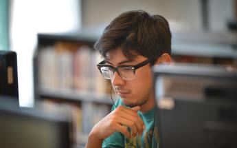 Male Student with Glasses
