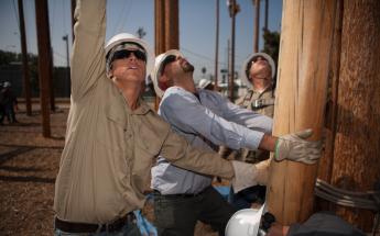 Men Working in an Instalation