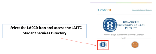 Cranium Cafe Screenshot with the LACCD Logo Pointed