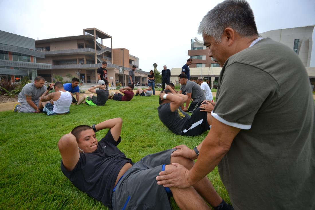 Campus Students Exercise