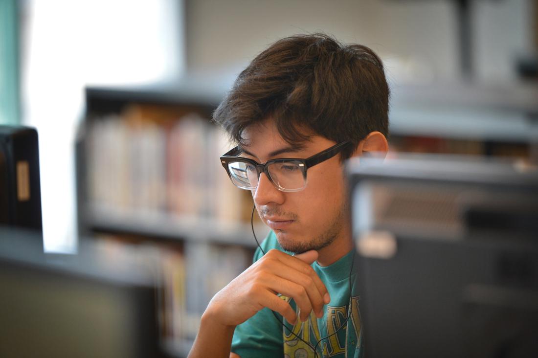 Male Student with Glasses