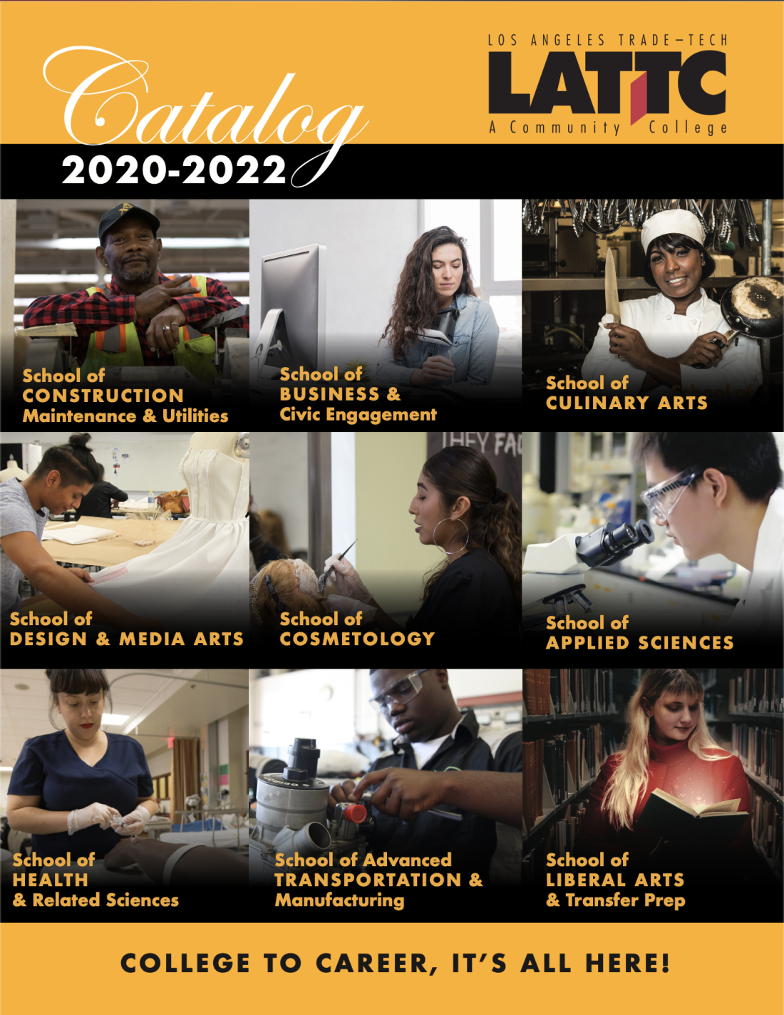 LATTC College Catalog 2020-2022 Cover