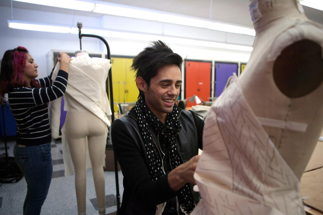 Fashion Design Students Working