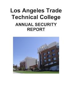 LATTC Annual Security Report Cover