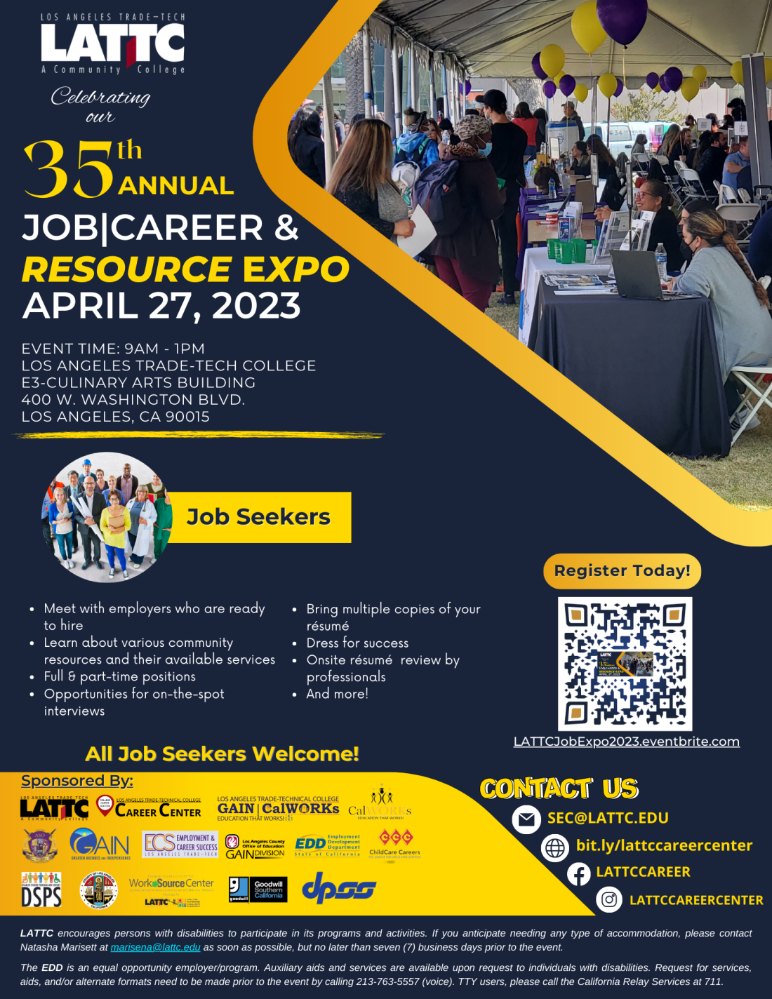 2023 Job-Career and Resource Expo flyer