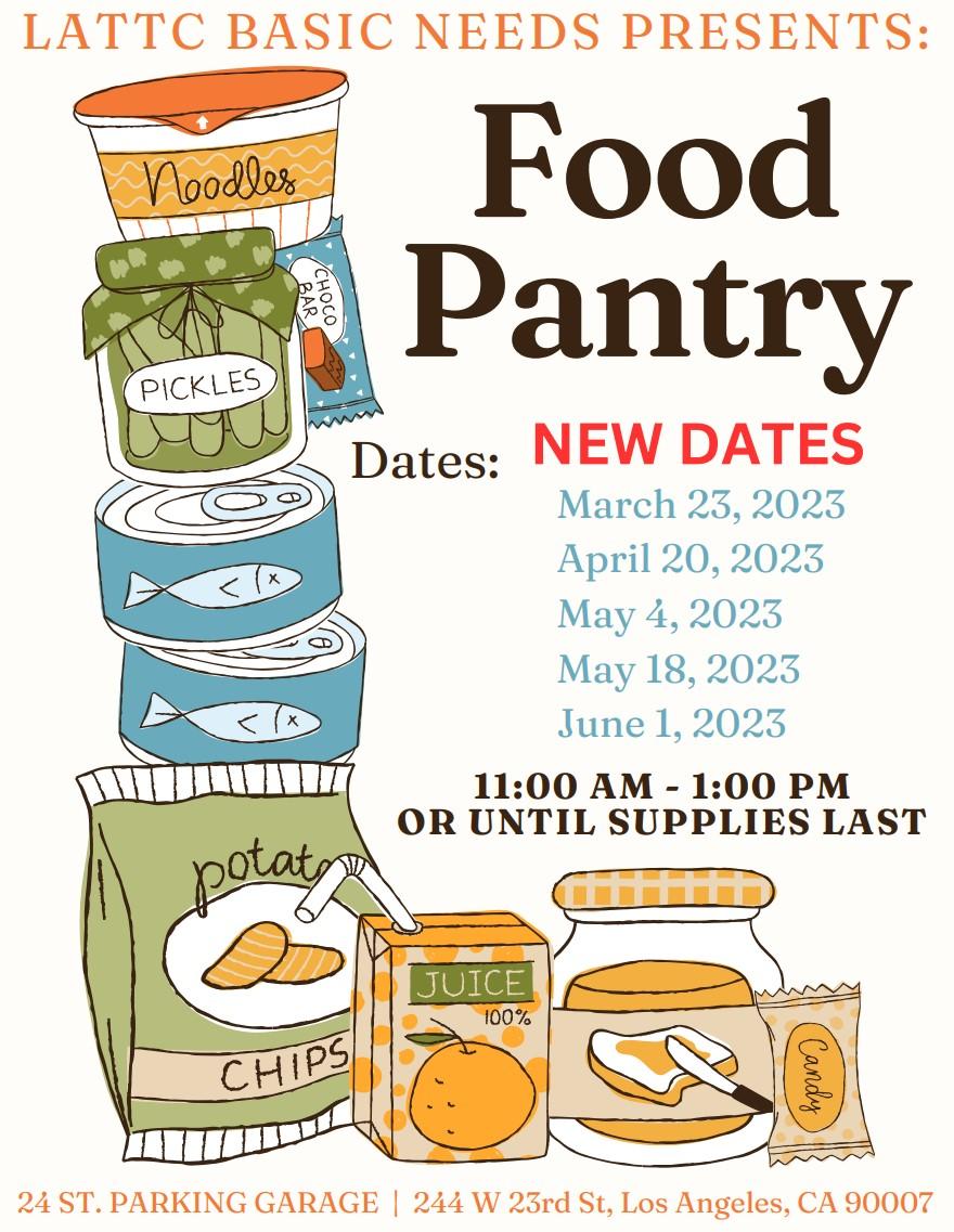 Food Pantry Spring 2023 flyer