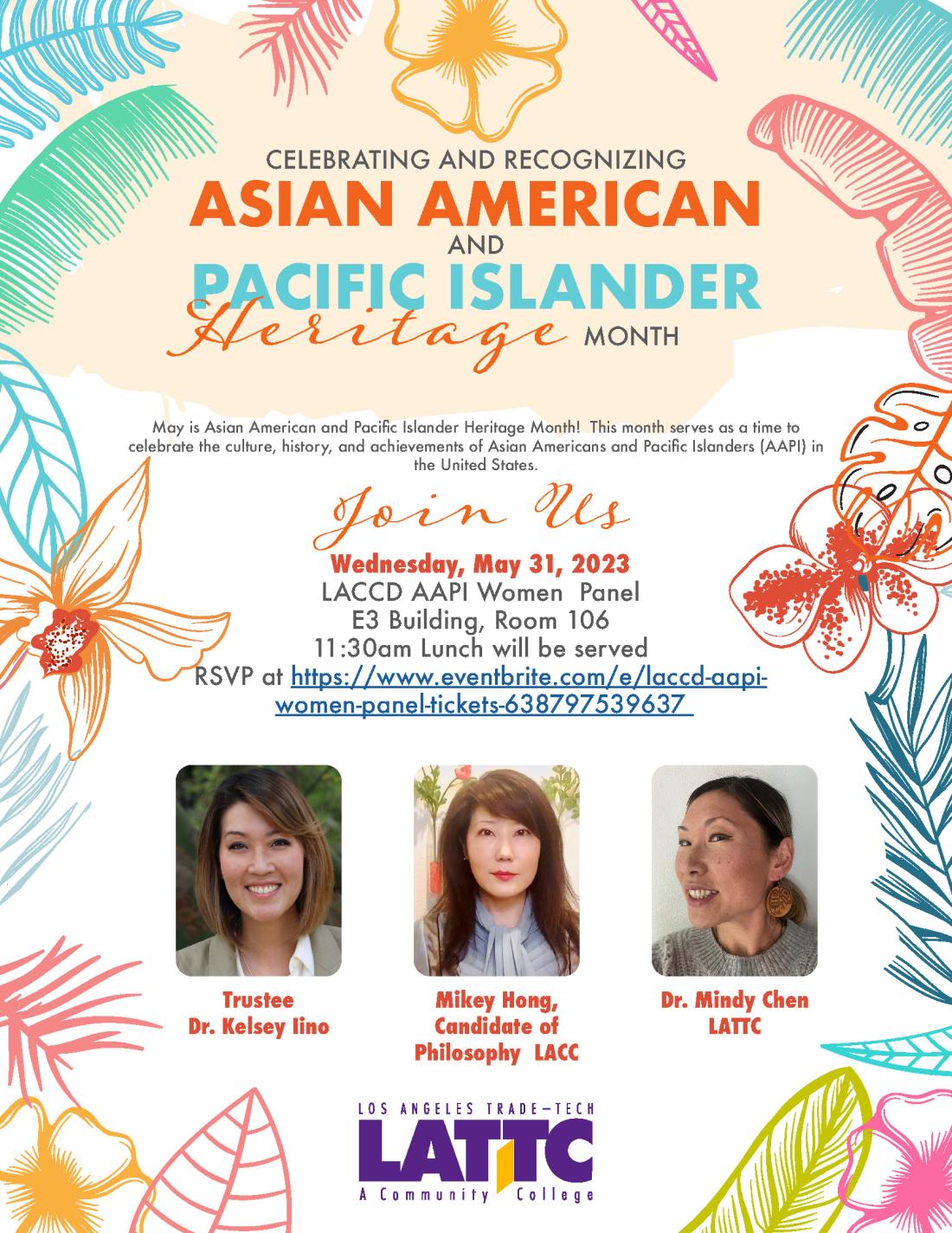 LACCD AAPI Women Panel