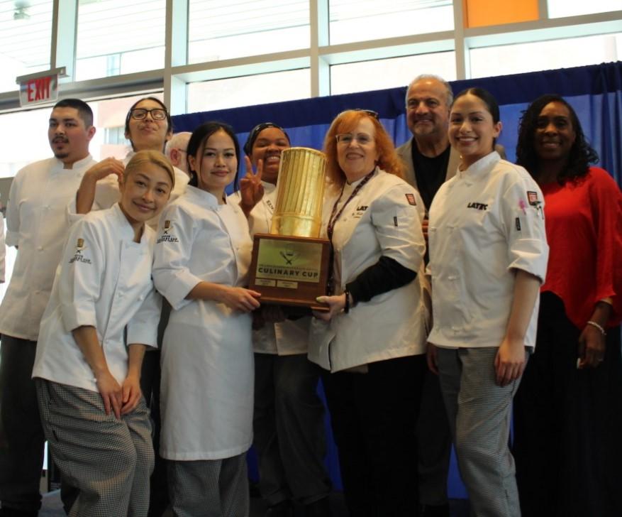 2023 Culinary Cup trophy presented to students