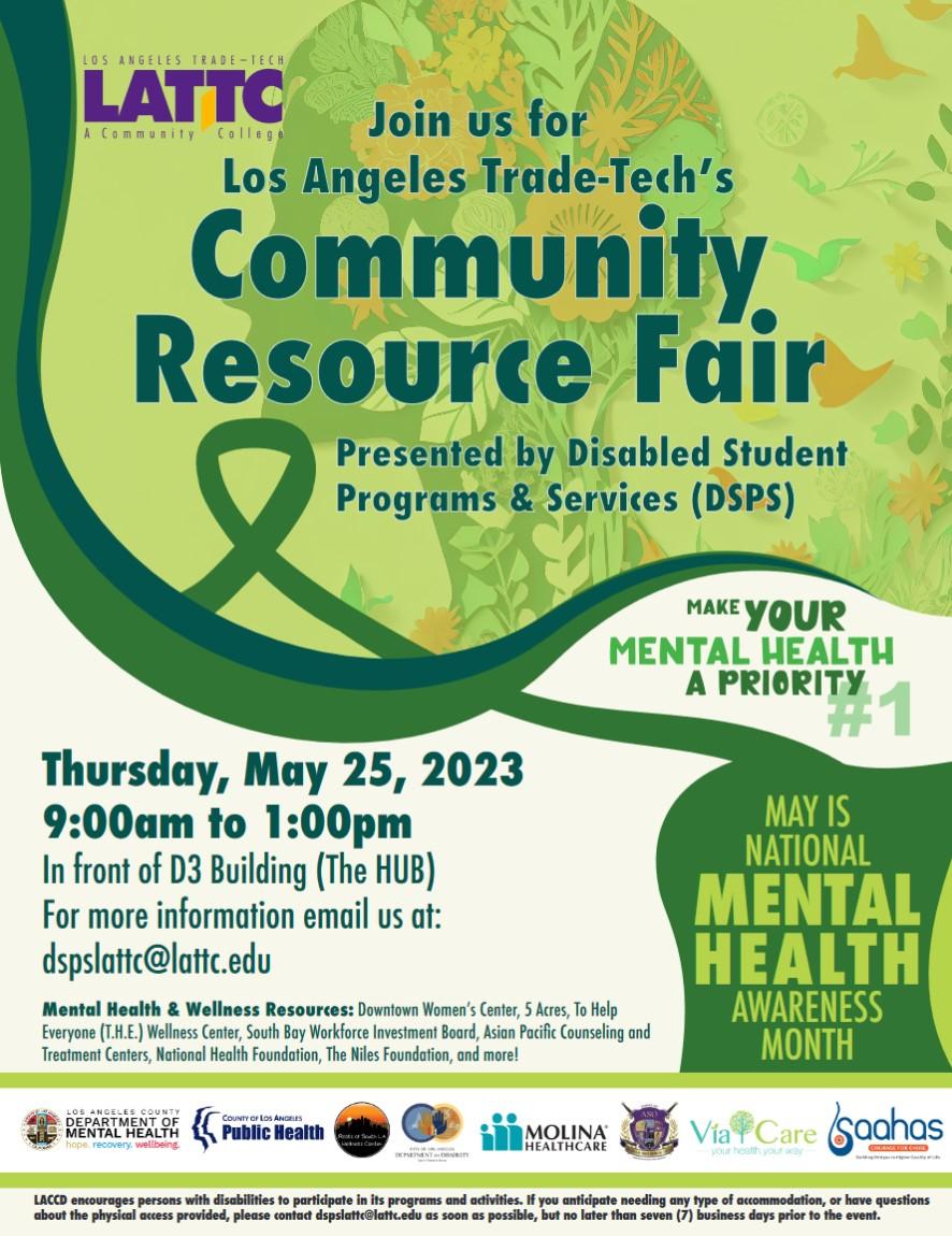 Community Resource Fair flyer