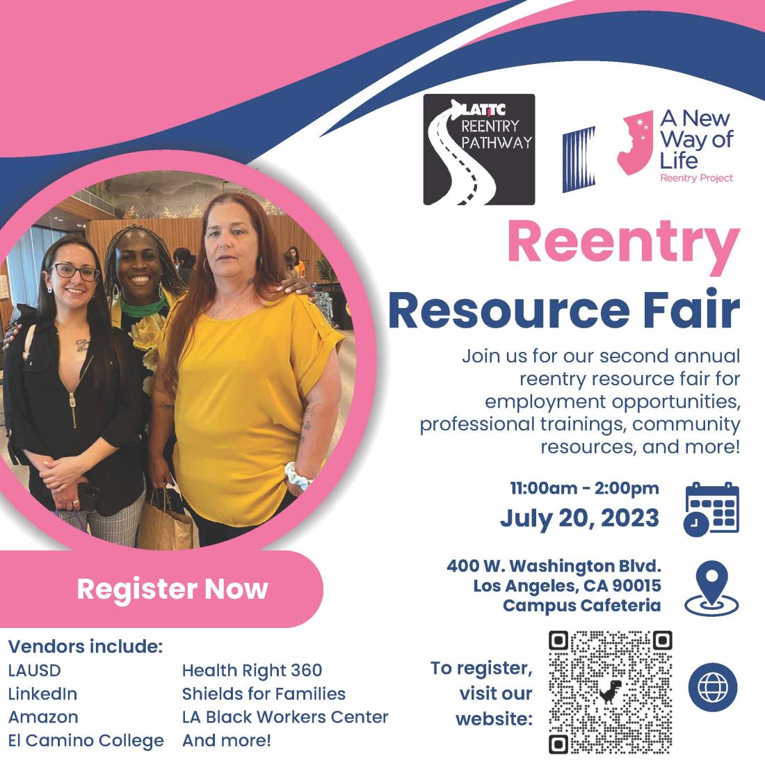 LATTC Reentry resource fair flyer