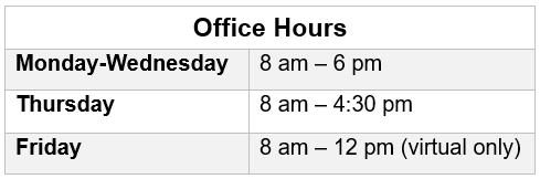 office hours osl
