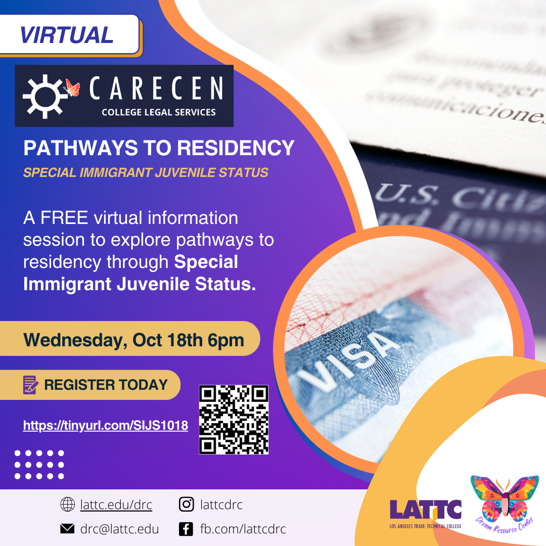 Flyer for Immigration Legal Services Event