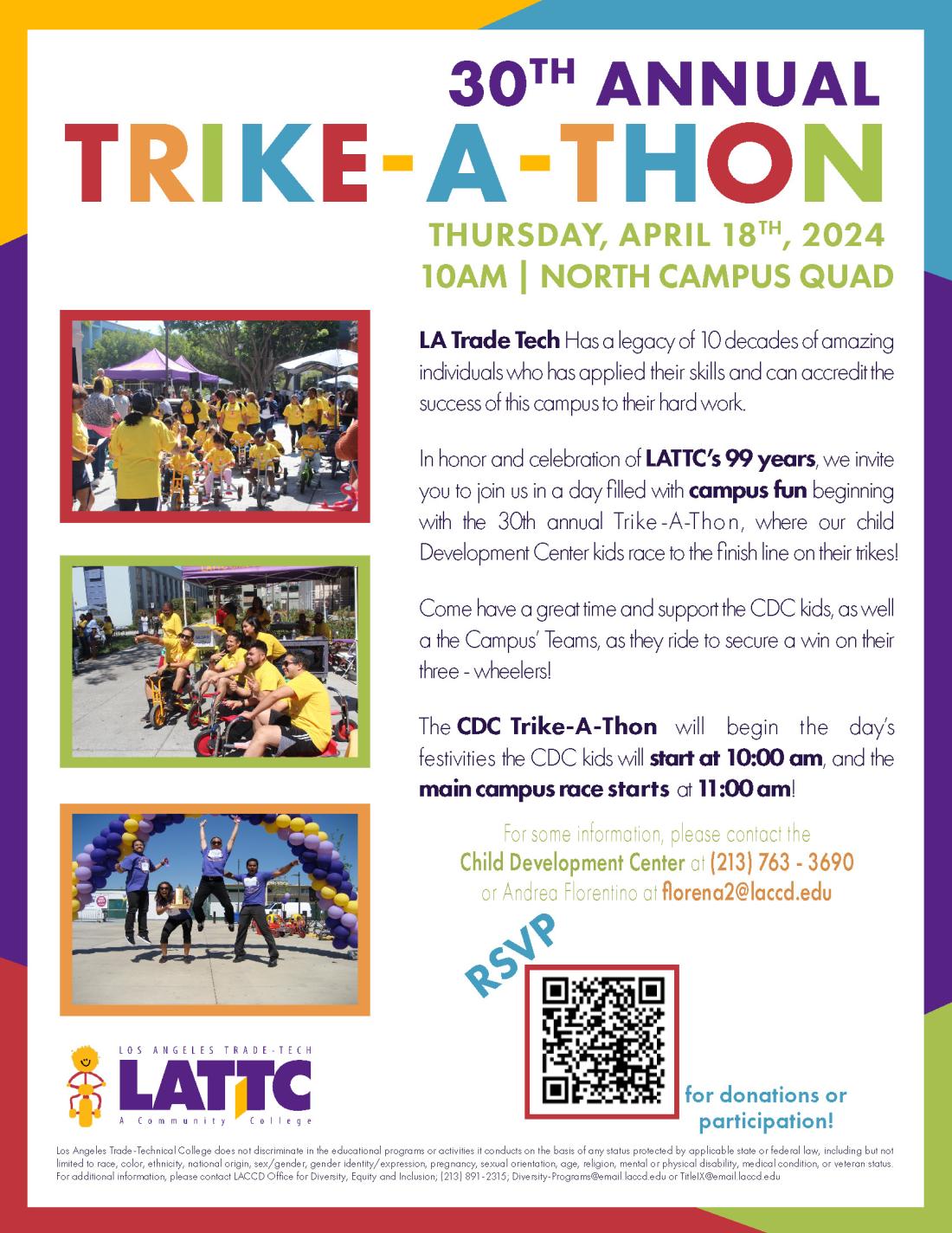 30th Annual CDC Trike-a-thon Flyer