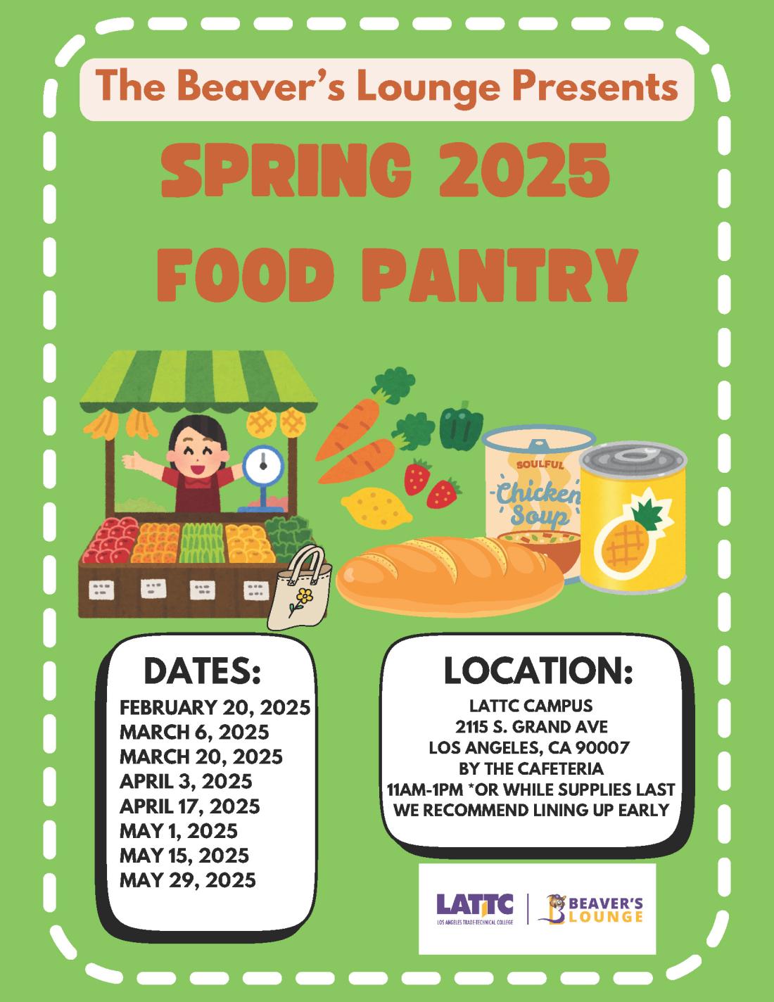 Spring 2025 Food Pantry Flyer