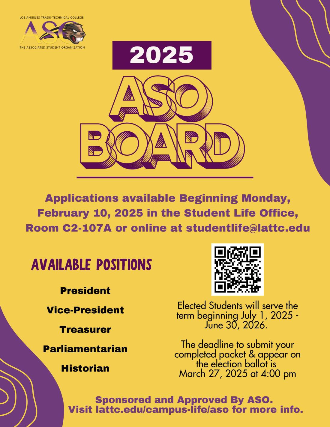 ASO web election flyer
