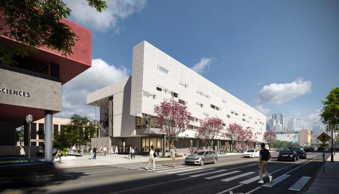 DMA building rendering - view facing north west