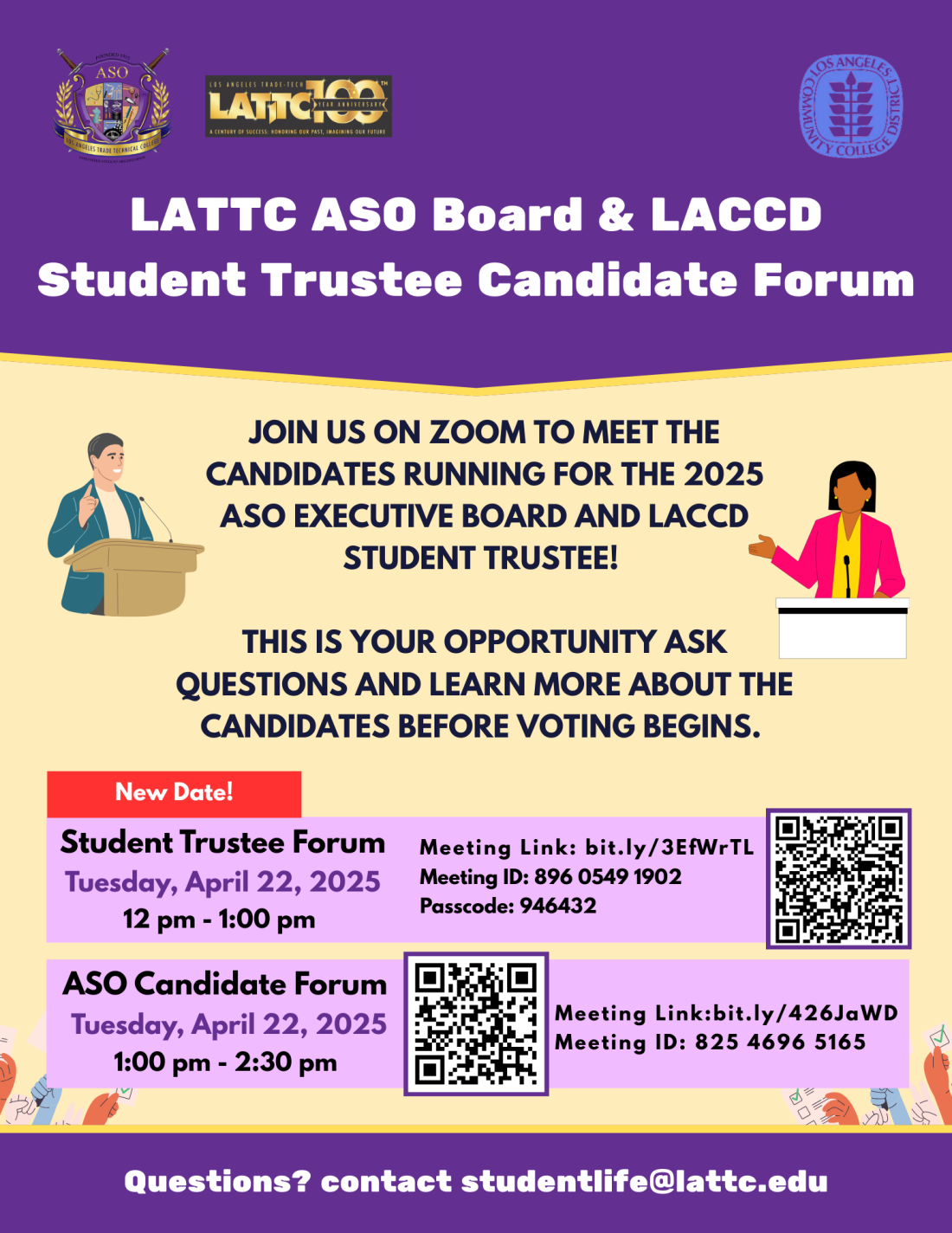 aso candidate forum flyer