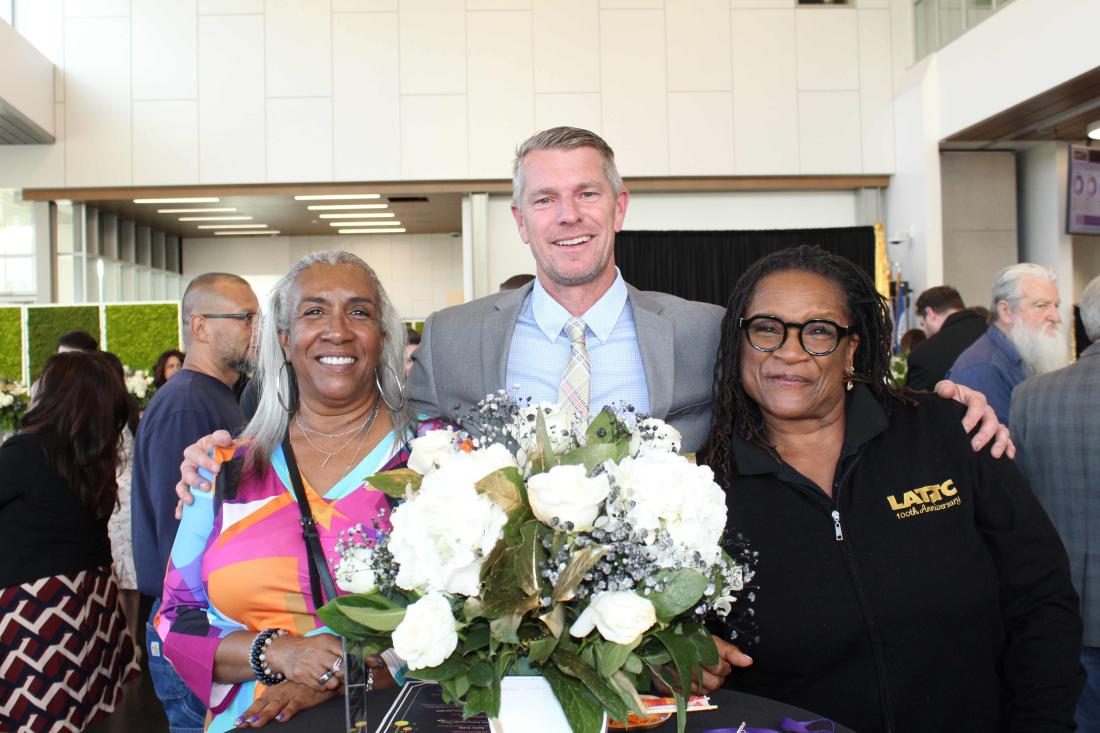 LATTC Athletics Specialist Yvette Wickman, Athletic Director and Instructor Alan Wagenbach, and Counselor and Instructor Deborah Campbell 