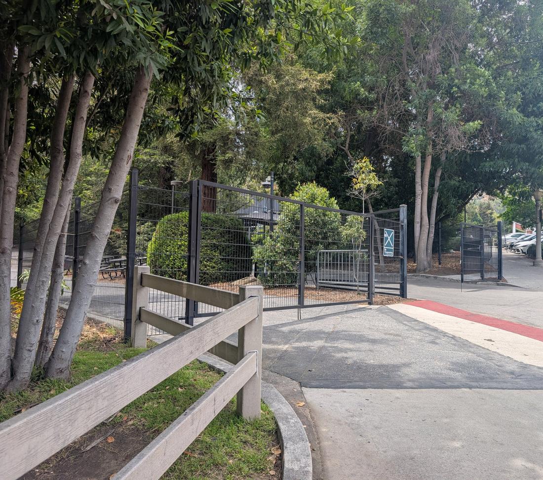 Image of student entrance gate at The Greek Theatre