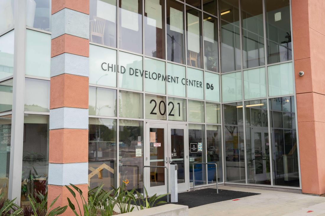Entrance to the Child Development Center building