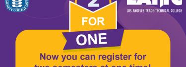 2-for-1 registration graphic