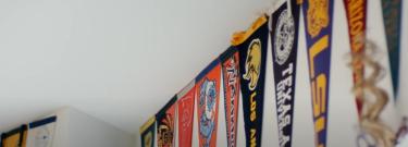 University flags