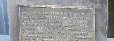 Time capsule and bronze plaque